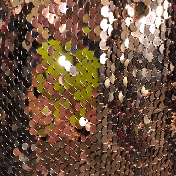 Free People copper bronze sequin open back dress size 4 - Picture 12 of 16